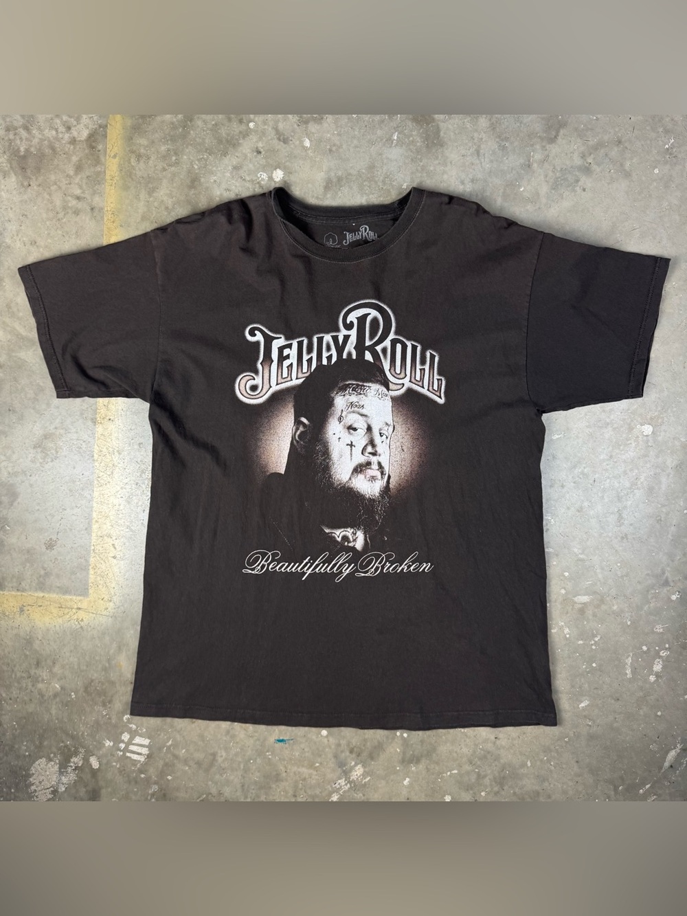 Jelly Roll Beautifully Broken T-Shirt Sz XL Country Rock Rap Hip Hop Concert Tee